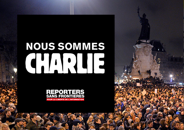 «Репортери без кордонів» розпочали акцію підтримки Charlie Hebdo