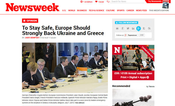 Український безлад не такий безнадійний як криза у Греції? Огляд англомовних ЗМІ