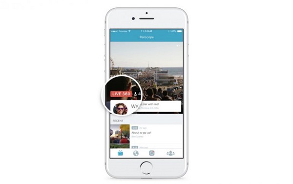 Twitter запускає новий формат відеотрансляцій Periscope з кутом огляду 360°