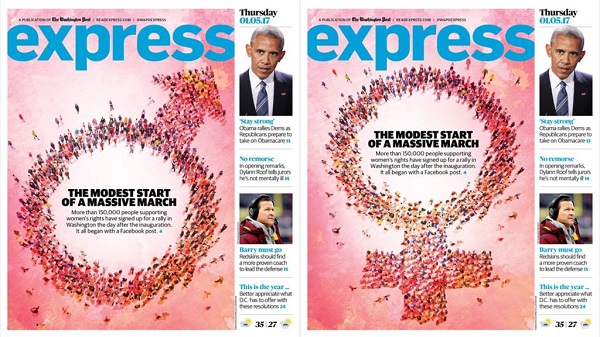 The Washington Post Express переплутав символи гендеру на обкладинці