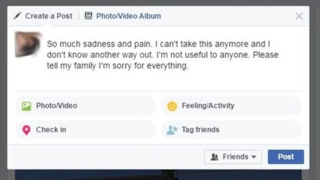 Facebook виявляє потенційних самовбивць