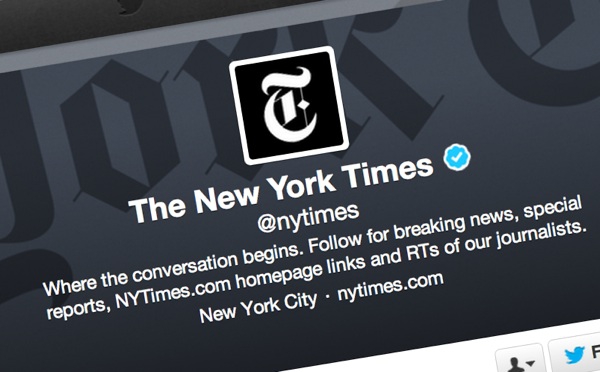 Twitter помилково заблокував один з акаунтів The New York Times