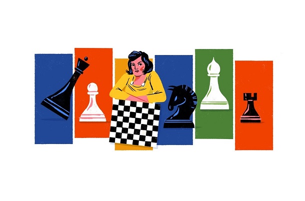 Google присвятила дудл українській шахістці Людмилі Руденко