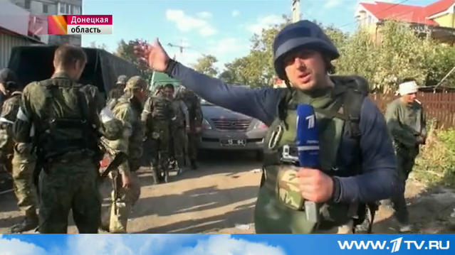 «Первый канал» показав, як бойовики стріляють з житлових будинків у Донецьку