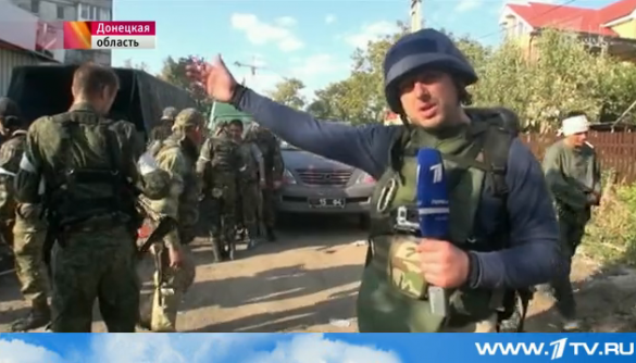 «Первый канал» показав, як бойовики стріляють з житлових будинків у Донецьку