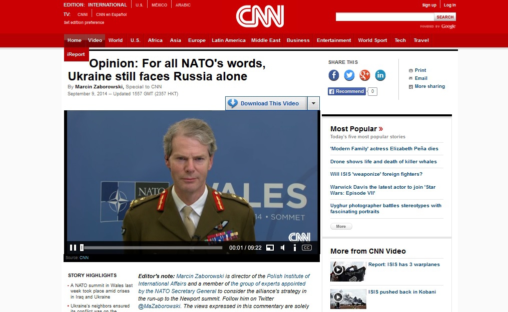 Польський експерт у статті для CNN: Після саміту НАТО Україна все ще лишається наодинці проти Росії