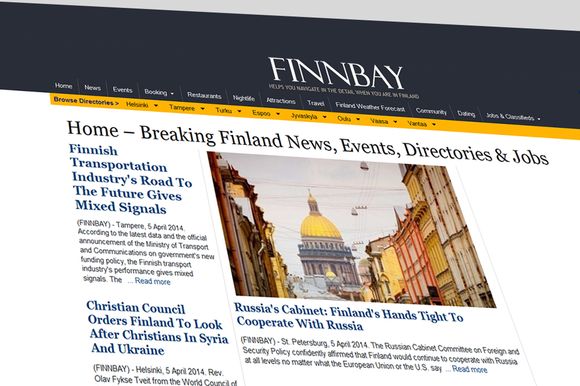 Сайт про Фінляндію Finnbay підозрюють у пропаганді та співпраці з Росією