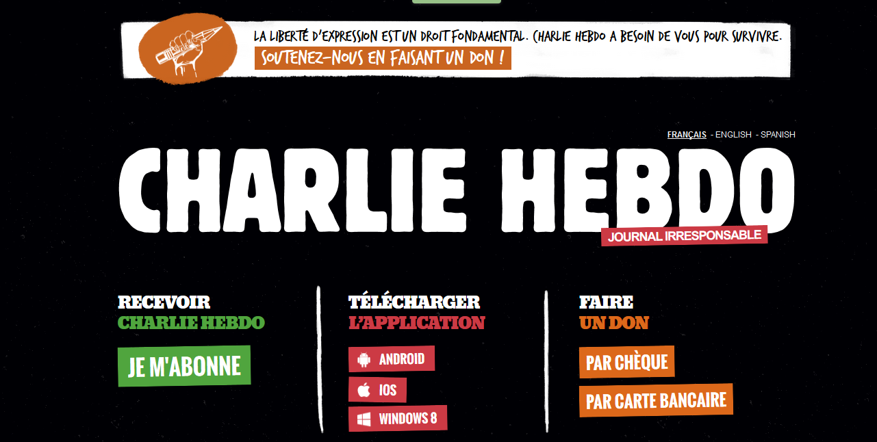 Charlie Hebdo випустив мобільний додаток із останнім номером журналу