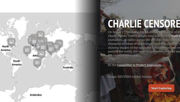 CPJ створив мапу глобальної реакції на теракт проти Charie Hebdo