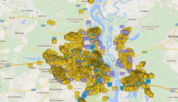 У Києві створили інтерактивну карту з адресами підземних укриттів