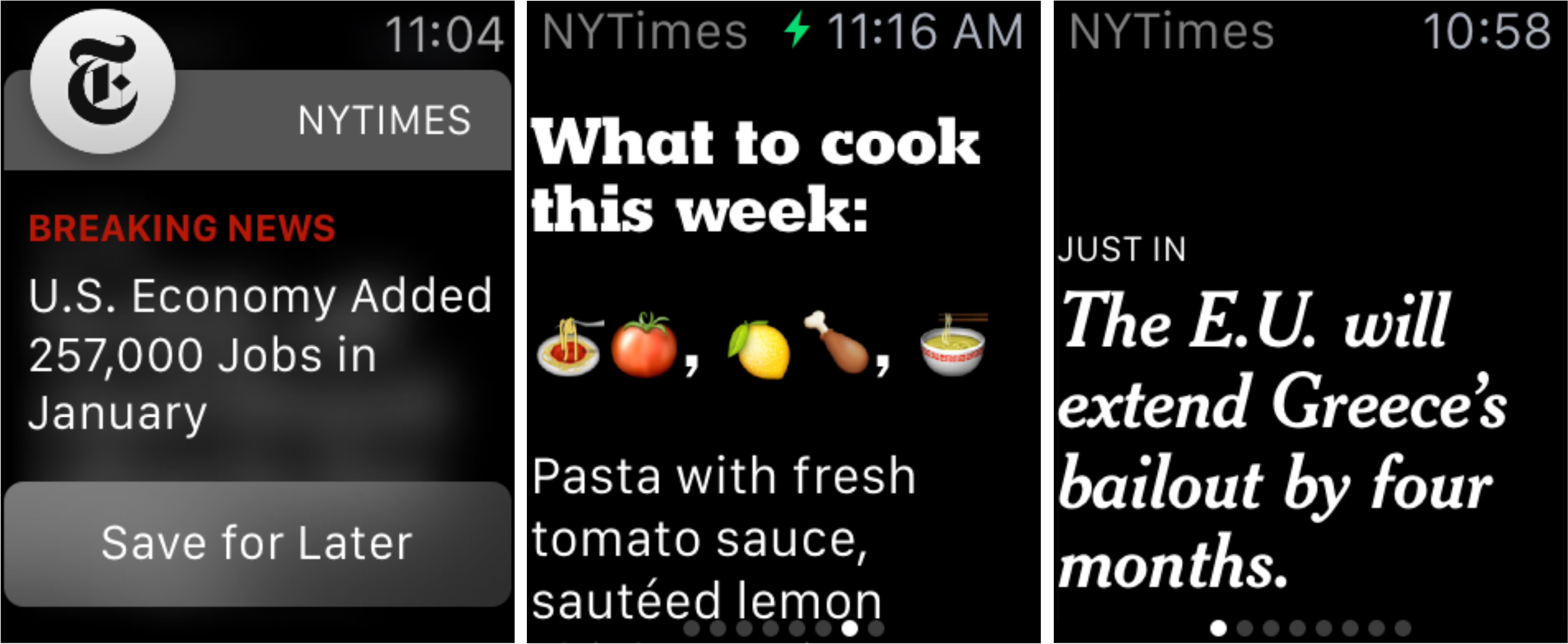 The New York Times готуватиме новини довжиною в одне речення спеціально для Apple Watch