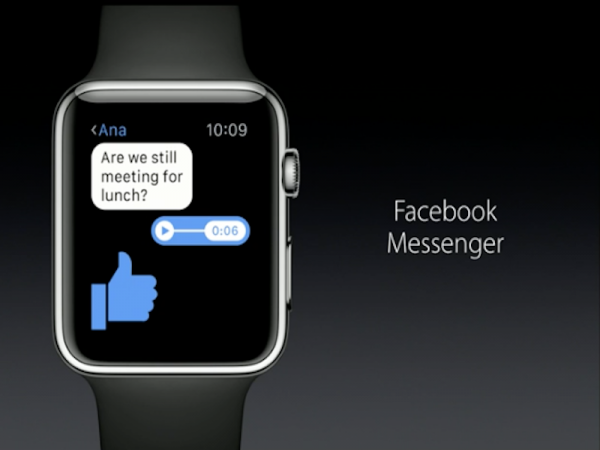 Facebook Messenger став доступний на Apple Watch