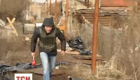 Знімальна група «1+1» потрапила під вогонь сепаратистів у Широкиному