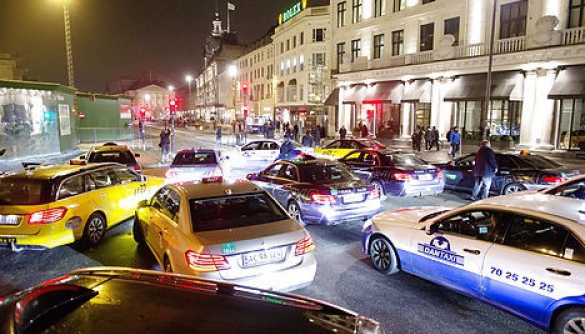 У Копенгагені таксисти протестували проти сервісу Uber