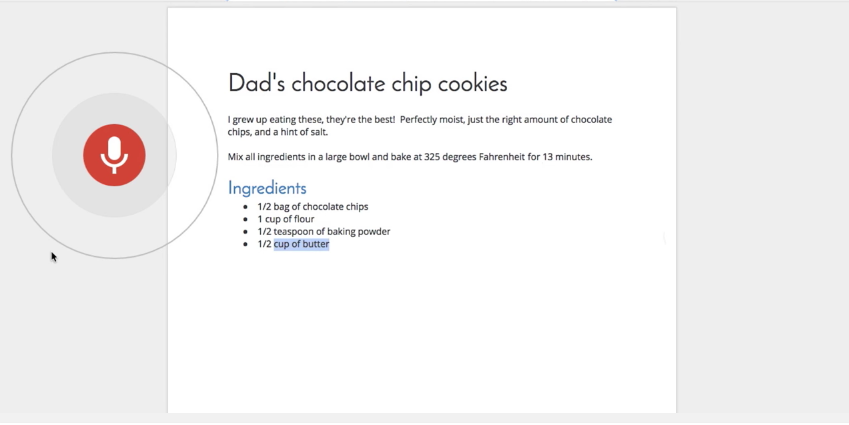У Google Docs з'явилося редагування голосом