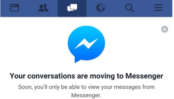 Facebook змушує користувачів переходити на Messenger