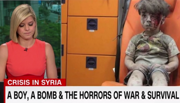 Ведуча CNN ледве не заплакала, розповідаючи про пораненого хлопчика з Алеппо