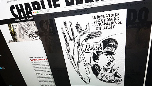 У Росії розкритикували карикатури Charlie Hebdo про Ту-154