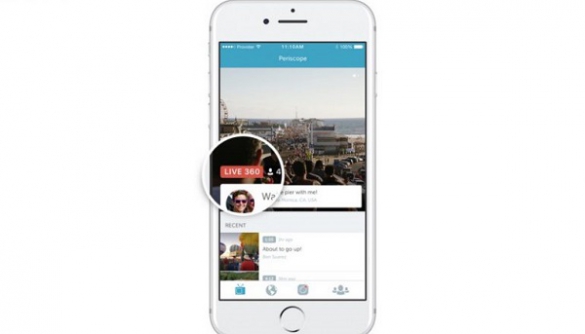 Twitter запускає новий формат відеотрансляцій Periscope з кутом огляду 360°