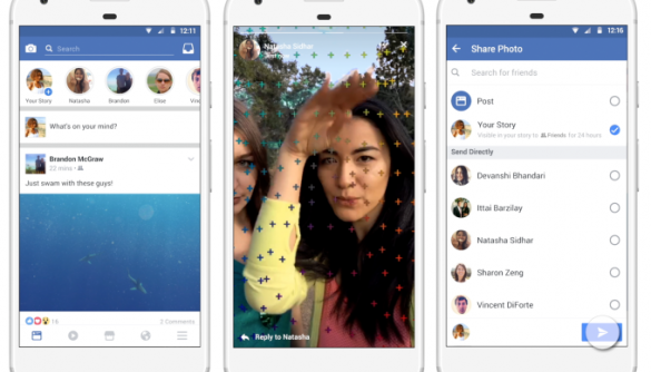 Facebook заспускає Stories услід за Snapchat та Instagram