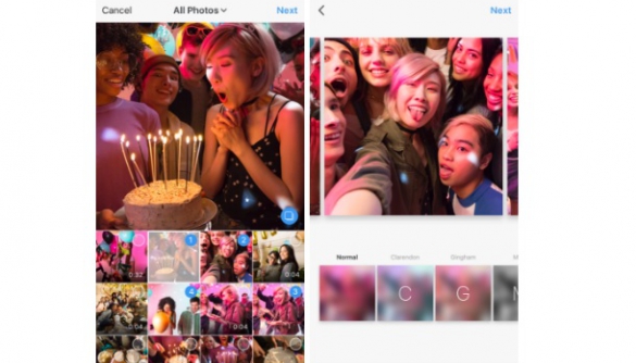 Instagram запустив функцію галереї - до десяти фото і відео в одній публікації