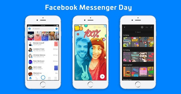 Facebook запускає нову функцію Messenger Day
