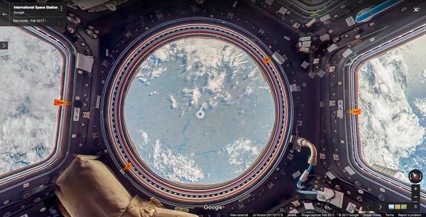 Google створив віртуальну екскурсію Міжнародною космічною станцією