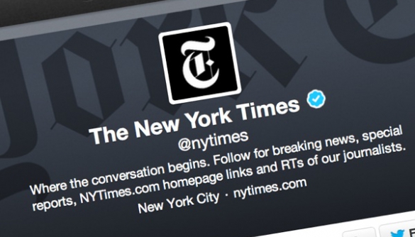 Twitter помилково заблокував один з акаунтів The New York Times