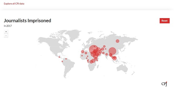Цьогоріч рекордна кількість журналістів перебувають за ґратами – CPJ