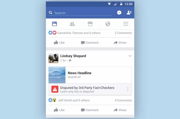 Facebook більше не буде позначати фейкові новини