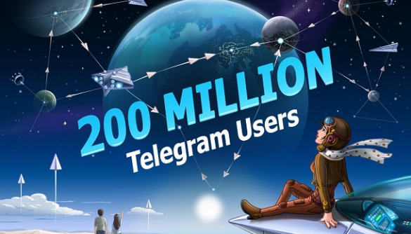Місячна аудиторія Telegram перевищила 200 мільйонів