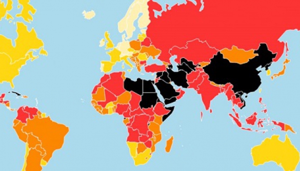 Україна піднялася на одну позицію в індексі свободи ЗМІ «Репортерів без кордонів»