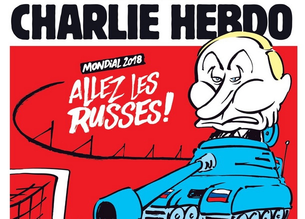 Charlie Hebdo випустив карикатуру про Чемпіонат світу з футболу та Путіна