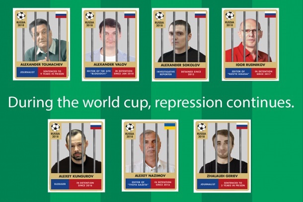 Під час Чемпіонату світу в Росії продовжуються репресії журналістів – «Репортери без кордонів»
