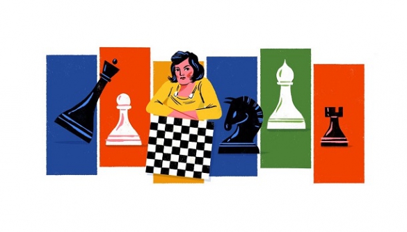 Google присвятила дудл українській шахістці Людмилі Руденко