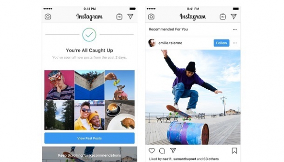 Instagram тестує функцію рекомендованих постів
