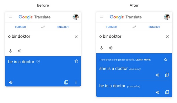Перекладач Google тепер враховуватиме гендерний аспект