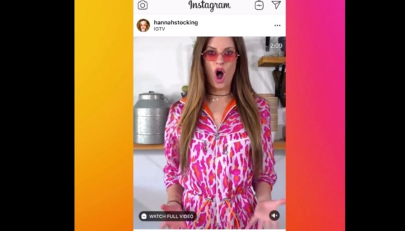 Instagram почав додавати відео з IGTV в основну стрічку