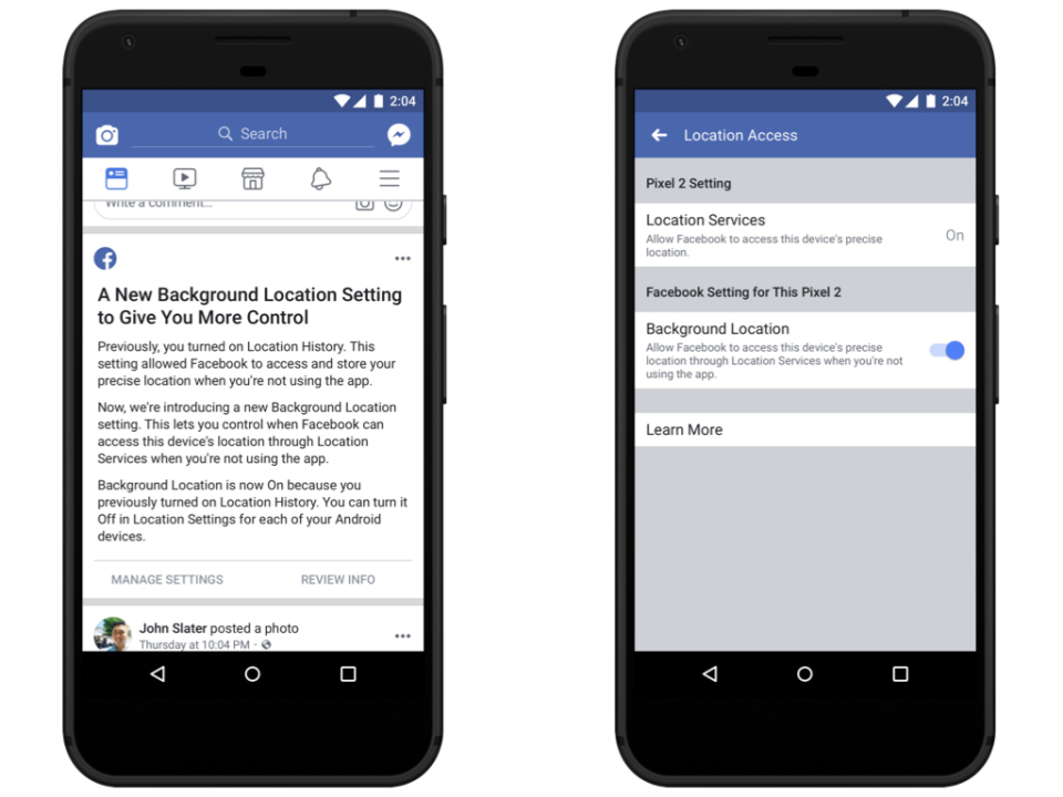 Facebook ввів функцію блокування фонового відстеження місцезнаходження на Android