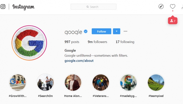 Аватаром Instagram-акаунту Google стала вишивка української майстрині