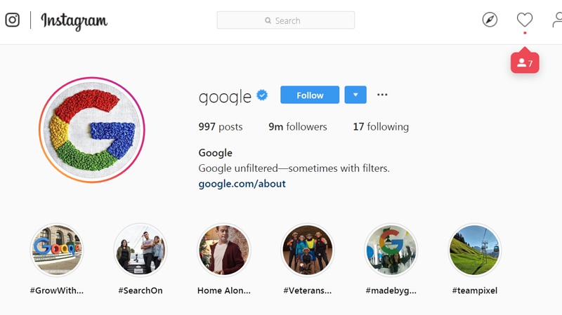 Аватаром Instagram-акаунту Google стала вишивка української майстрині