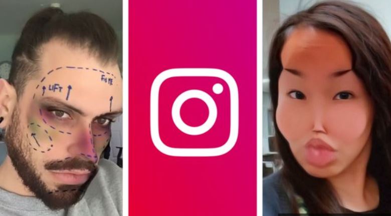 Instagram заблокувала маски, які імітували пластичні операції