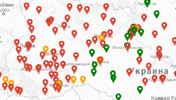 Пандемія коронавірусу: наявність ліків та апаратів в лікарнях можна відстежувати на онлайн-карті