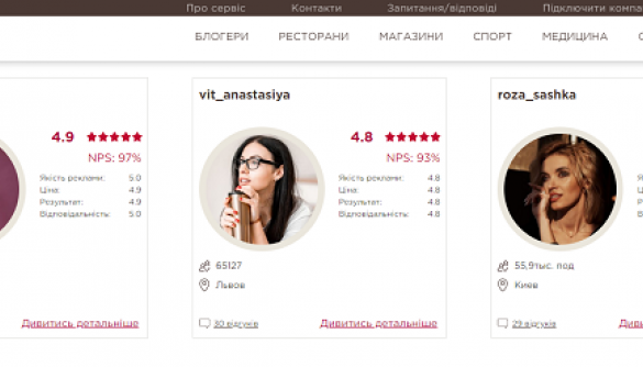 З'явилася платформа, де оцінюють репутацію і ефективність українських блогерів