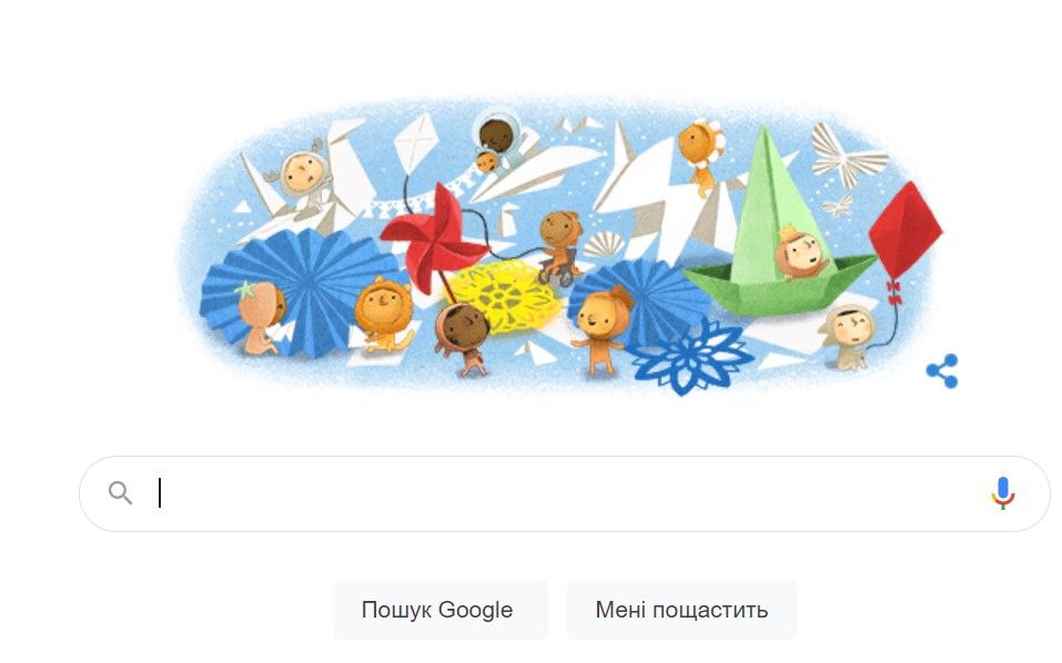 Google присвятила дудл Всесвітньому дню дитини. Його відзначають 20 листопада