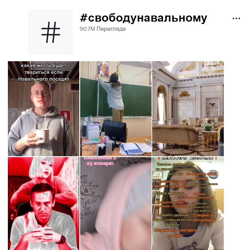 У соціальній мережі TikTok запустили флешмоб на підтримку Олексія Навального