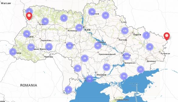 В Україні запустили «Карту вакцинації» з пунктами щеплення та підрахунком імовірно втрачених доз