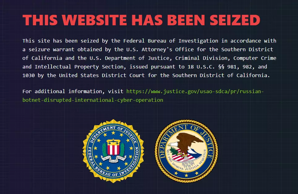 ФБР ліквідувало відому російську хакерську мережу