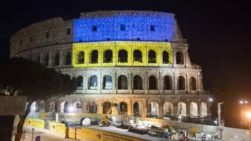 Колізей, стадіон «Вемблі» та Рада Європи на годину вимкнуть світло на знак солідарності з Україною