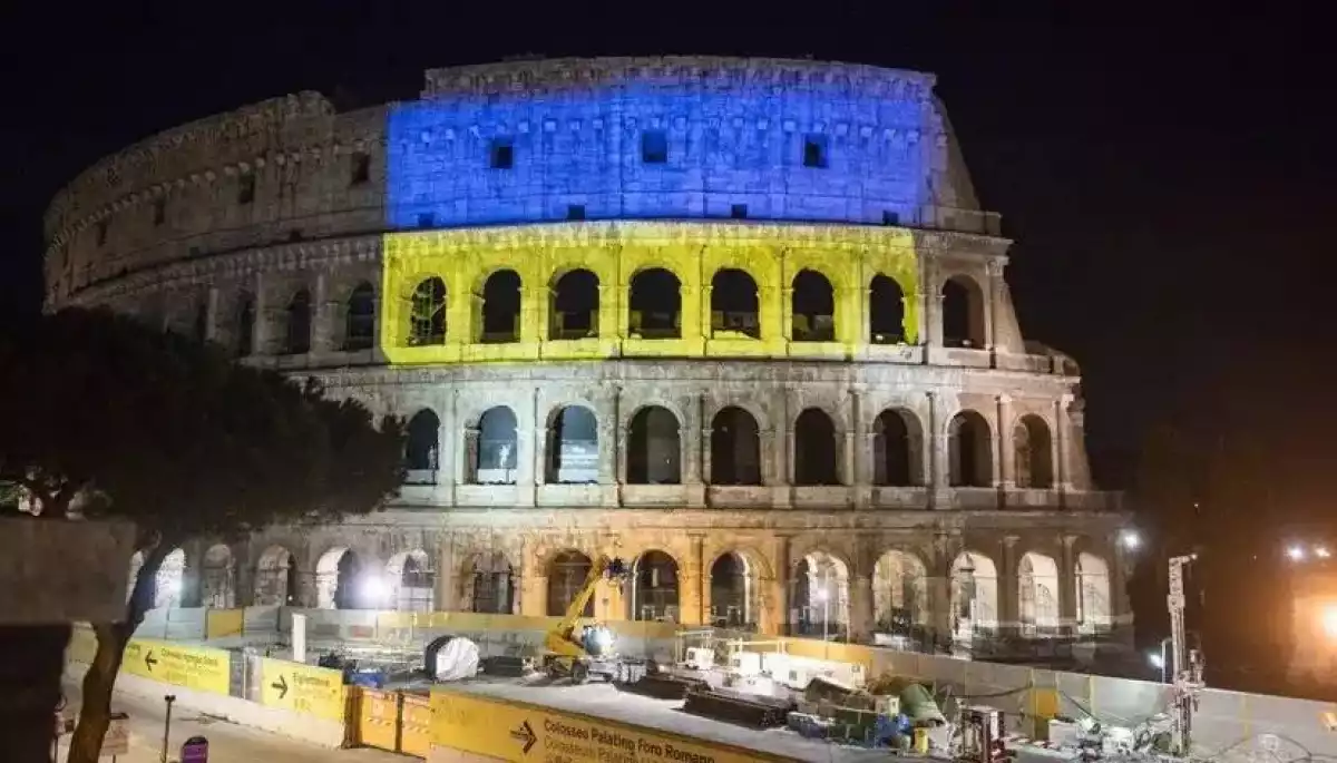 Колізей, стадіон «Вемблі» та Рада Європи на годину вимкнуть світло на знак солідарності з Україною